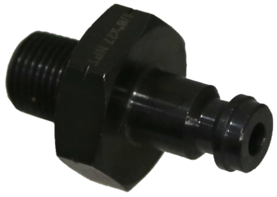 1/8"x27NPT Adaptor for #4432N Delux Oil Pressure Tester T&E Tools 4432N-18NPT