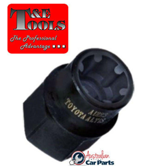 Idler Pulley Socket T&E Tools 4915 M10 x15mm Female Rib for Removing Toyota Idler Pulley 1ZZ-FE