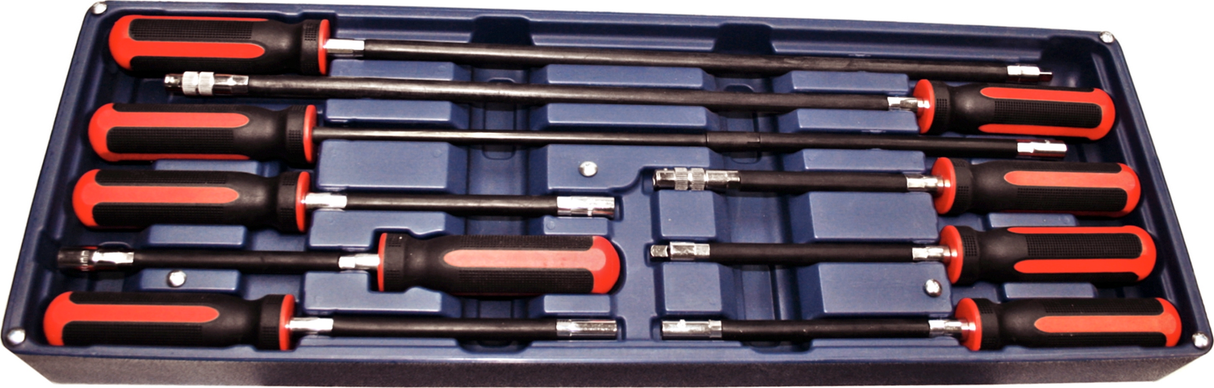 9Pc. Flex Shaft Spinner Handles 510mm & 250mm Long T&E Tools 5009