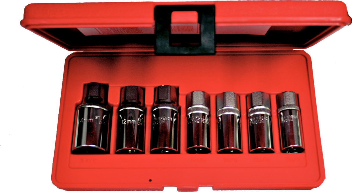 7 Piece Metric Roller Cam Stud Extractor Set T&E Tools 5049