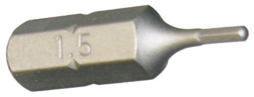 1.5mm x 1/4" Hex In-Hex Insert Bit T&E Tools 50601