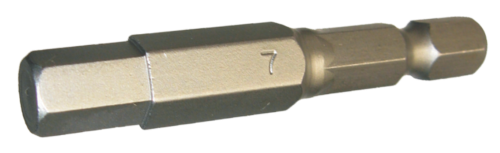 7mm x 1/4" Hex In-Hex Power Bit T&E Tools 50618