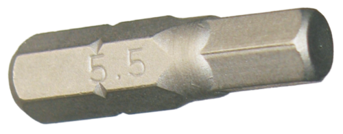5.5mm x 1/4" Hex In-Hex Insert Bit T&E Tools 50655