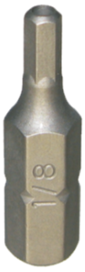 1/8" x 1/4" Hex Tamper In-Hex Insert Bit T&E Tools 50725