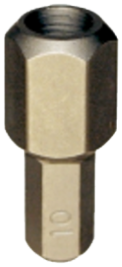 10mm x 1/4" Hex Tamper In-Hex Insert Bit T&E Tools 50759
