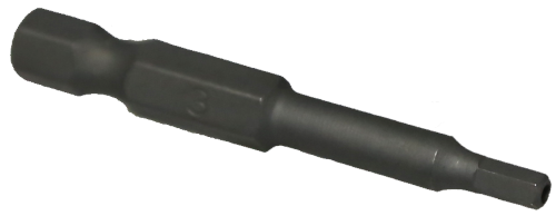 3mm x 1/4" Hex Tamper In-Hex Power Bit T&E Tools 50772