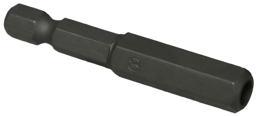 8mm x 1/4" Hex Tamper In-Hex Power Bit T&E Tools 50777