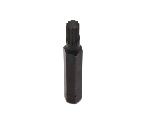 10mm Triple Square (Multi-Spline) Insert Bit 7/16" Hex T&E Tools 5098