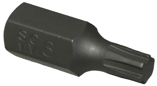 10mm Hex Ribe Insert Bit (6mm) T&E Tools 51806