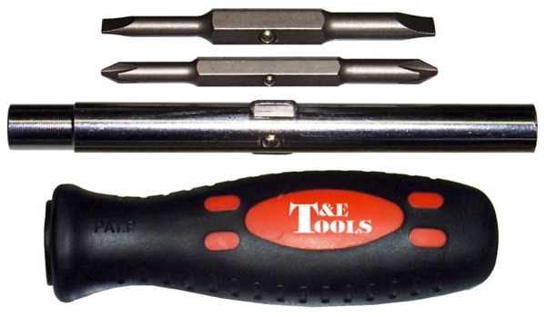 6-In-1 Multi-Tip Screwdriver T&E Tools 5212
