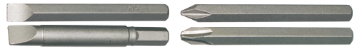 4 Piece Impact Bit Set (5/16" Hex 80mm Long) T&E Tools 5213