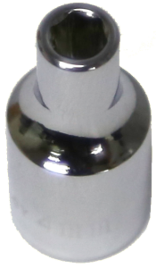 4mm x 1/4"Drive Sockets (Metric Sizes 6 & 12 Point) T&E Tools 52204