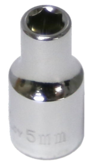 5mm x 1/4"Drive Sockets (Metric Sizes 6 & 12 Point) T&E Tools 52205