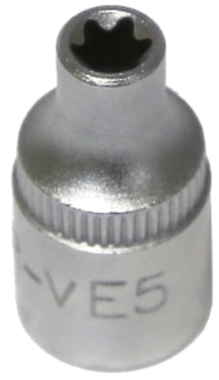 E5 1/4"Drive E-Series Female Torx Socket Standard Length T&E Tools 52605
