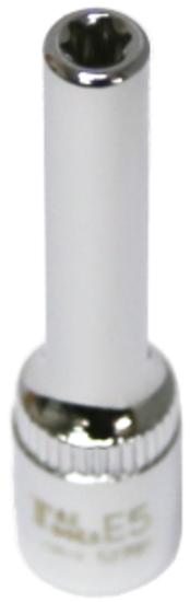 E5   x 1/4"Dr. Female Torx Socket  50mm Long T&E Tools 52705