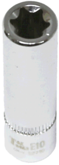 E10  x 1/4"Dr. Female Torx Socket  50mm Long T&E Tools 52710