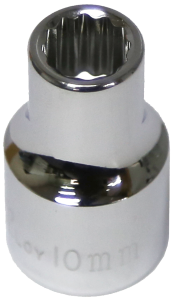 10mm x 1/2" Drive Standard Socket (12 Point) T&E Tools 54310