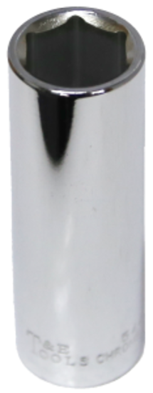 18mm x 1/2" Drive Deep Socket (6 Point) T&E Tools 54418