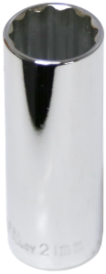 21mm x 1/2" Drive Deep Socket (12 Point) T&E Tools 54521