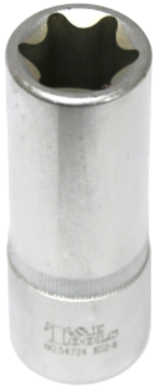 E24 x 1/2"Dr. Female Torx Socket 77mm long T&E Tools 54724