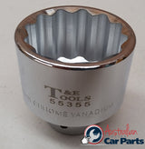 55mm x 12 Point 3/4" Drive Socket T&E Tools 55355