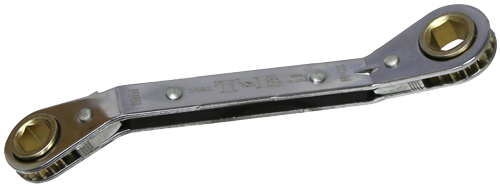 15 x 17mm Offset Ratchet Ring Wrench T&E Tools 5564CR