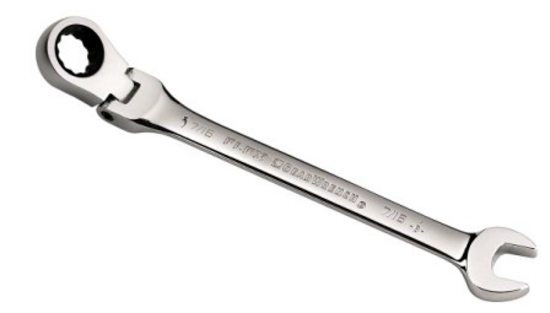 15mm Flex-Head Gear Ratchet Wrench T&E Tools 59015