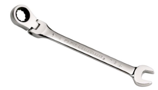 7/8" Flex Head Gear Ratchet Wrench T&E Tools 59128