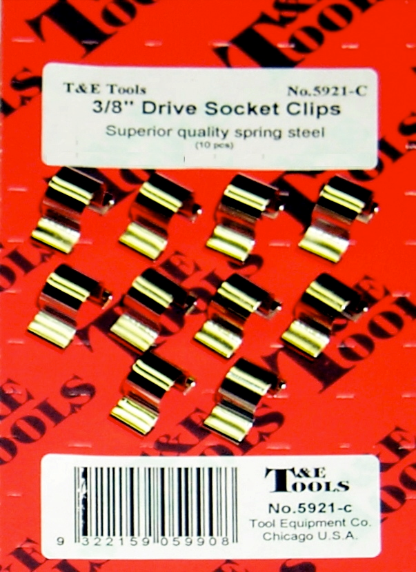 3/8" Drive Clips (10) T&E Tools 5921-C