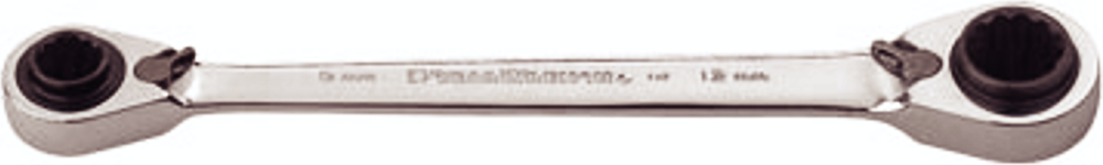8mm x 10mm & 12mm x 13mm Quad Box Gear Ratchet Wrench T&E Tools 59308