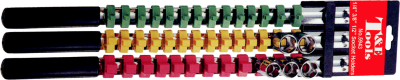 1/4", 3/8", 1/2" Drive Socket Organizer  T&E Tools 5943