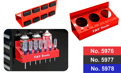 Magnetic Can and Screwdriver Holder Red for toolbox T&E Tools 5976