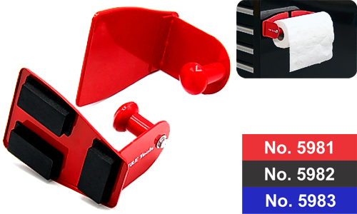Magnetic Paper Towel Holder Red for Toolboxes T&E Tools 5981