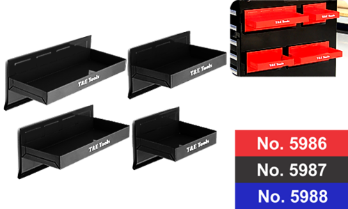 Magnetic Parts Tray 4Piece. Set Black For Toolboxes T&E Tools 5987