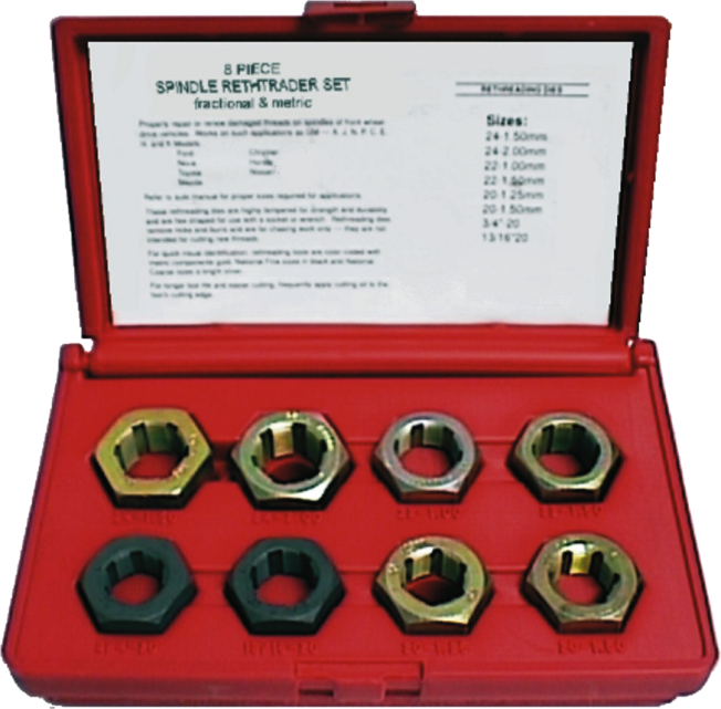FWD Spindle & Axle Rethreader Kit T&E Tools 6025