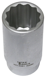 33mm x 1/2"Dr FWD Axle Nut Socket 75mm Long T&E Tools 6063