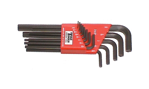 13 Piece SAE Long Arm Hex-Key Set T&E Tools 6213