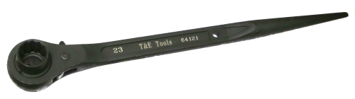 12 Point Double Sided Reversible Podger Ratchet Wrench (21 x 23mm) T&E Tools 64121