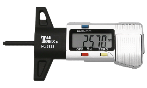 Digital Tyre Tread Depth Gauge T&E Tools 6938