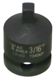 No.73406P - 3/16" x 3/8" Drive Square Pipe Plug Socket (Male)