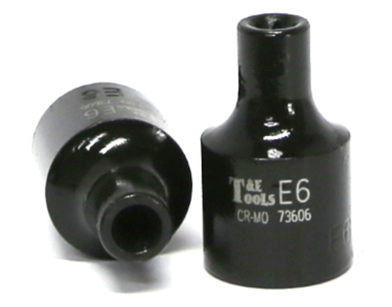 E6 3/8" Drive E-Series Torx-r Impact Socket 28mm Long T&E Tools 73606