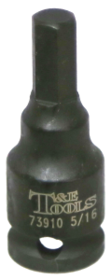 5/16" In-Hex Impact Socket T&E Tools 73910