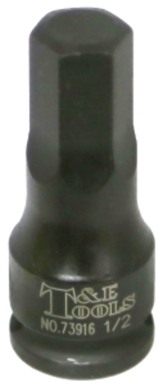 1/2" In-Hex Impact Socket T&E Tools 73916