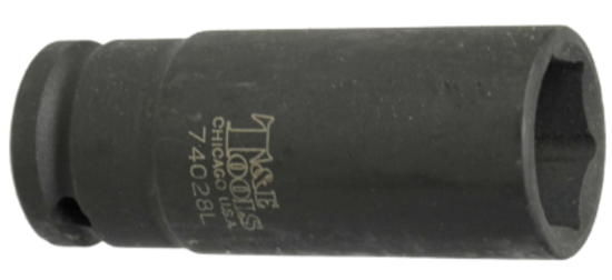 7/8" x 1/2" Drive Deep Impact Socket (6 Point) T&E Tools 74028L