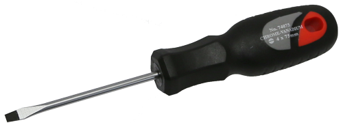 Slotted Round Shank Screwdrivers (4 x 75mm) T&E Tools 74075
