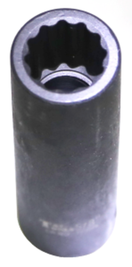 5/8" x 1/2" Drive Deep 12 Point Impact Socket T&E Tools 74320L
