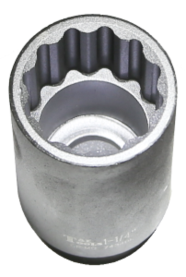 1.1/4" x 1/2" Drive Deep 12 Point Impact Socket T&E Tools 74340L