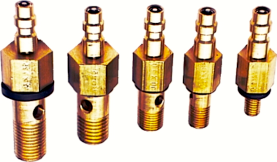5 Piece Banjo Fuel Bolt Adaptors T&E Tools 74417