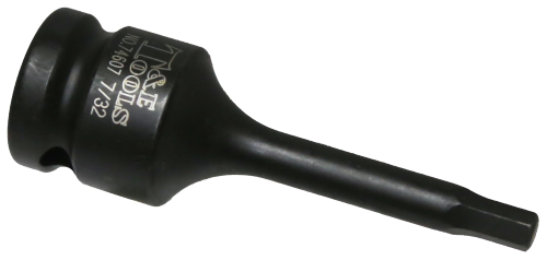 7/32" SAE In-Hex Impact Socket 1/2" Drive x 78mm Length T&E Tools 74607