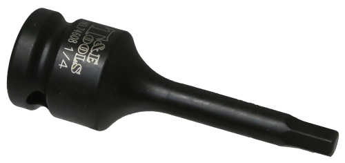 1/4" SAE In-Hex Impact Socket 1/2" Drive x 78mm Length T&E Tools 74608